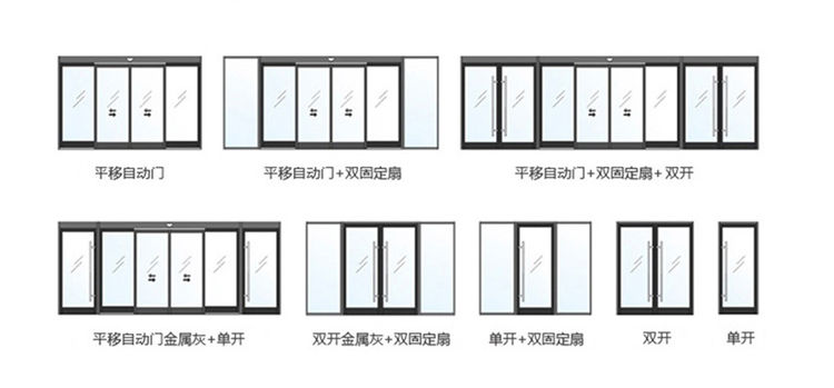 單開(kāi)、雙開(kāi)自動(dòng)門(mén)樣式圖片